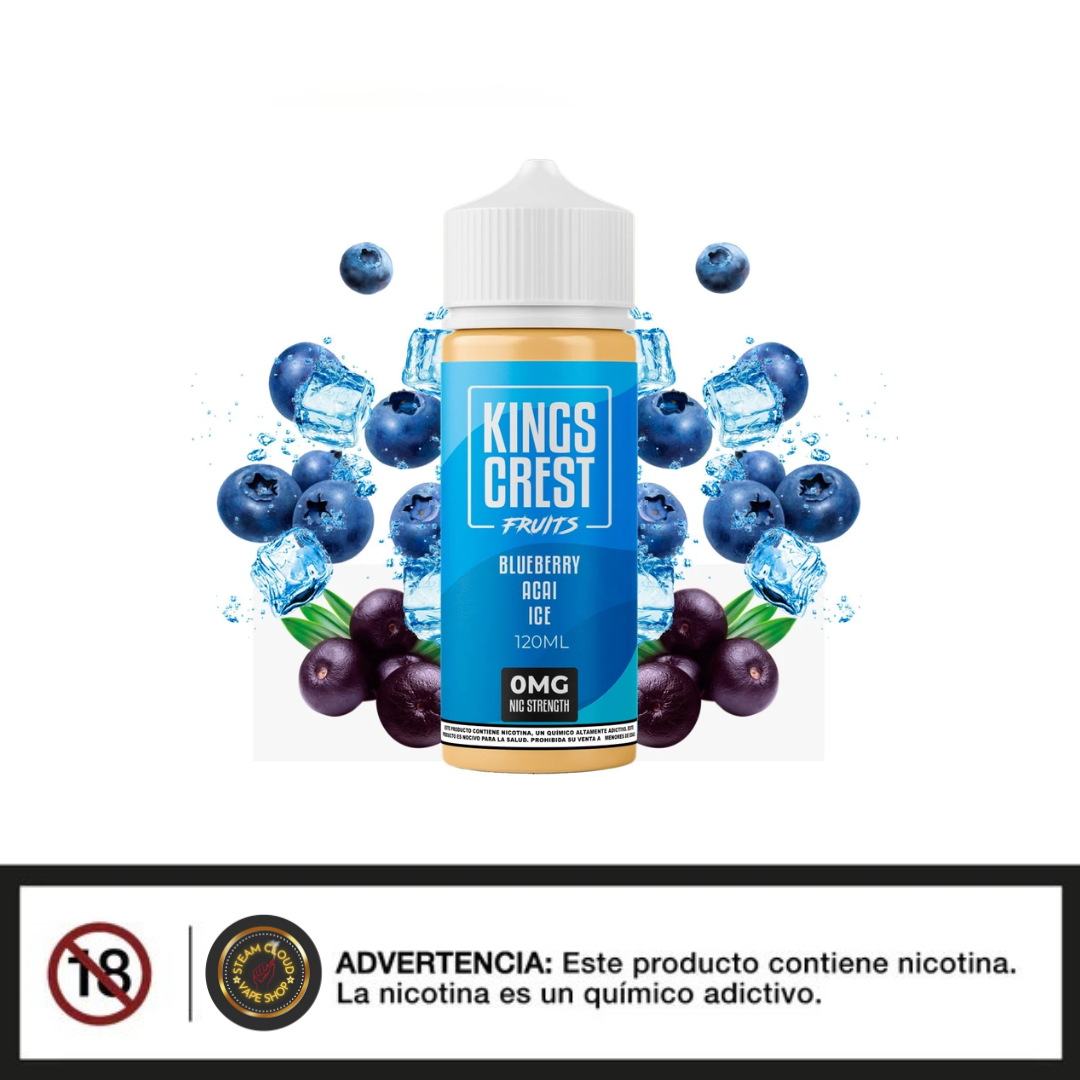 King's Crest Fruits Blueberry Acai Ice - Base Libre 120ml