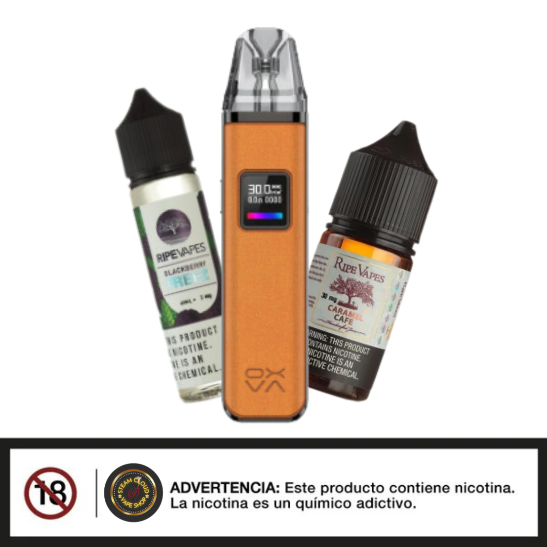 Oxva Xlim Pro kit + Ripe Vapes Salt o Free Base 60ml