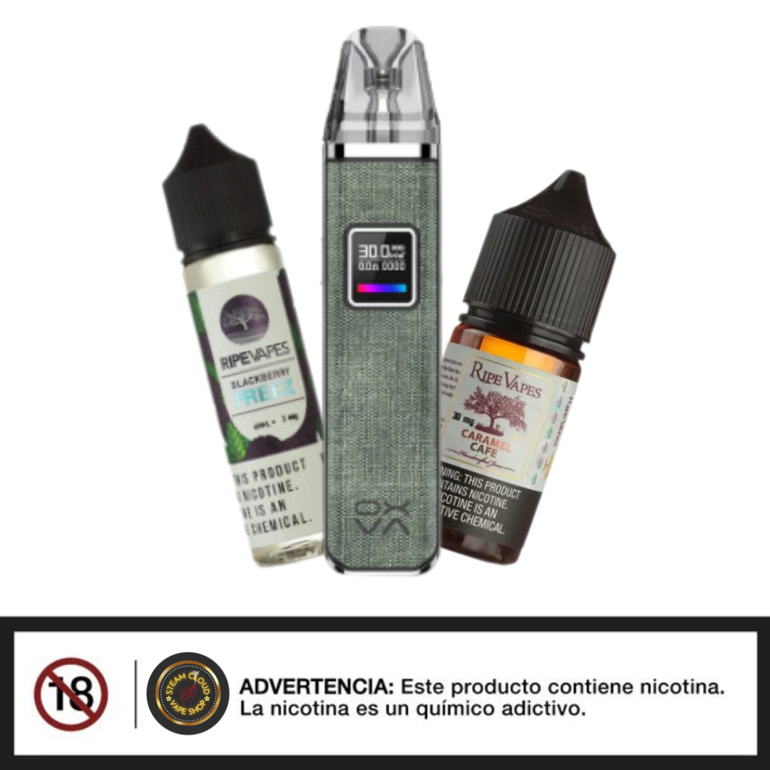 Oxva Xlim Pro kit + Ripe Vapes Salt o Free Base 60ml