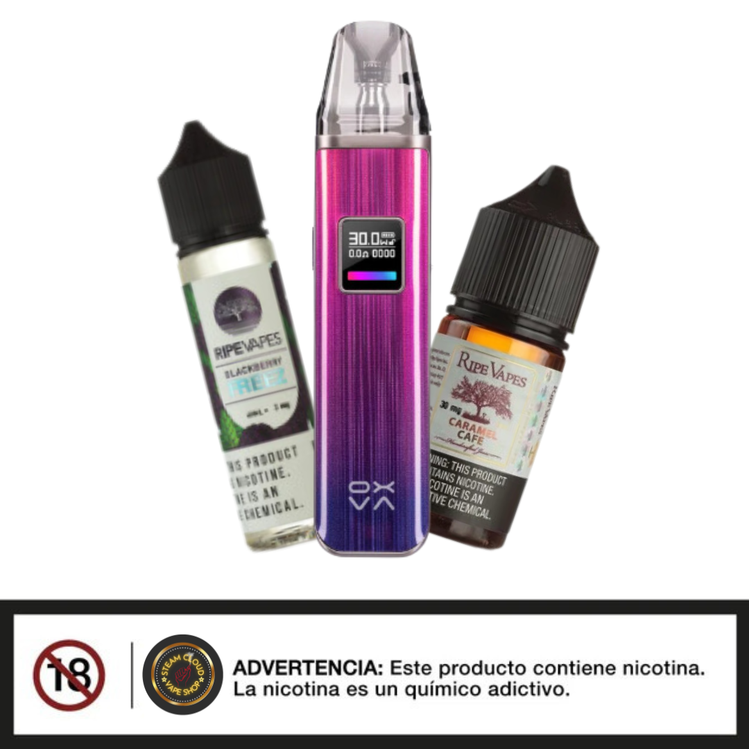 Oxva Xlim Pro kit + Ripe Vapes Salt o Free Base 60ml