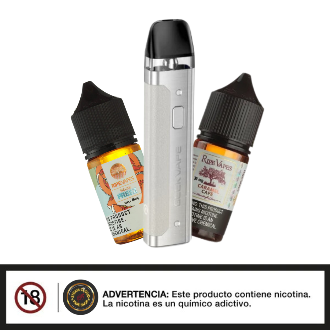 Geekvape Aegis Q kit + Ripe Vapes Salt x 2 Unidades