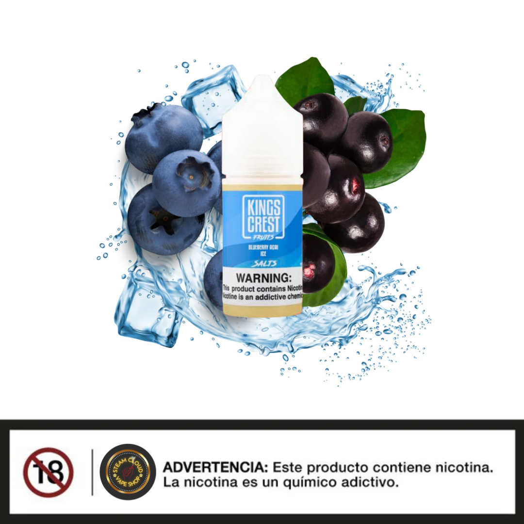 King's Crest Fruits Blueberry Acai Ice - Sal de Nicotina 30ml