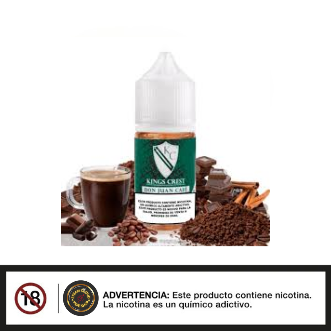 King's Crest Don Juan Cafe - Sal de Nicotina 30ml