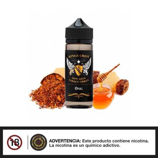 King's Crest Don Juan Tabaco Dulce - Base Libre 120ml