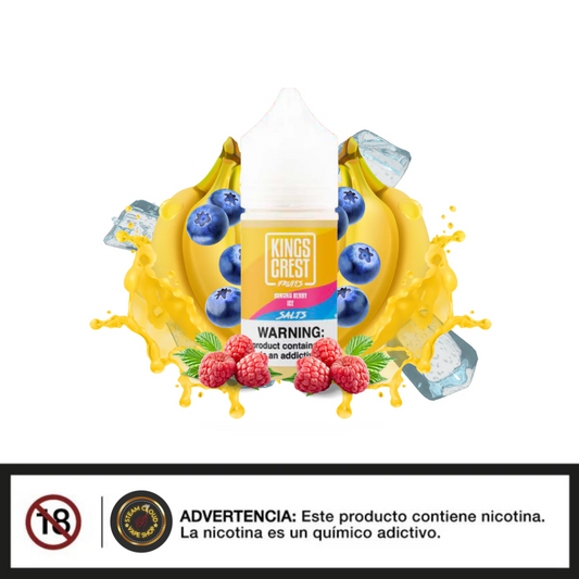 King's Crest Fruits Banana Berry Ice - Sal de Nicotina 30ml