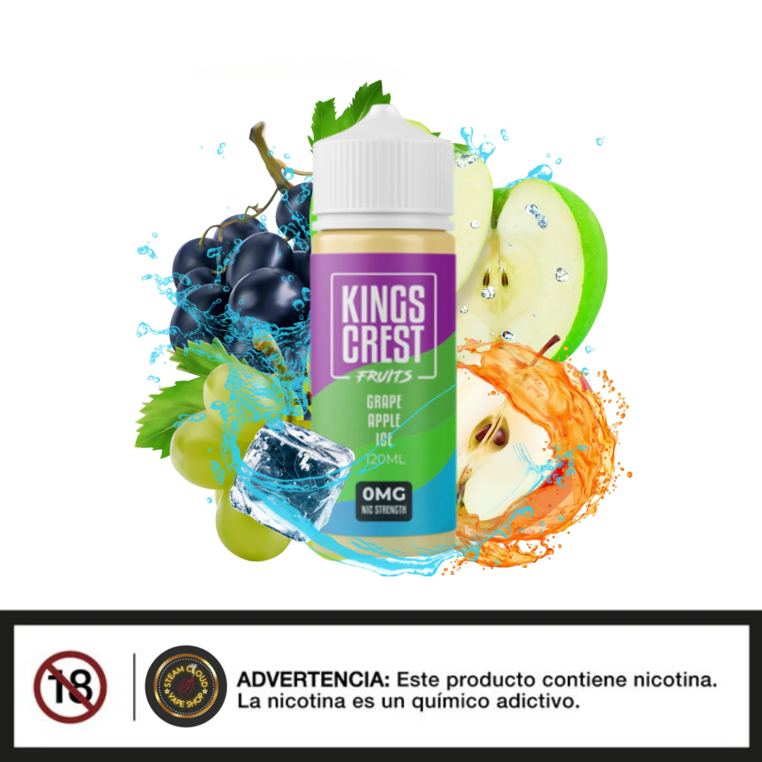 King's Crest Fruits Grape Apple ice - Base Libre 120ml