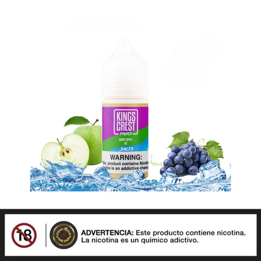 King's Crest Fruits Grape Apple ice - Sal de Nicotina 30ml