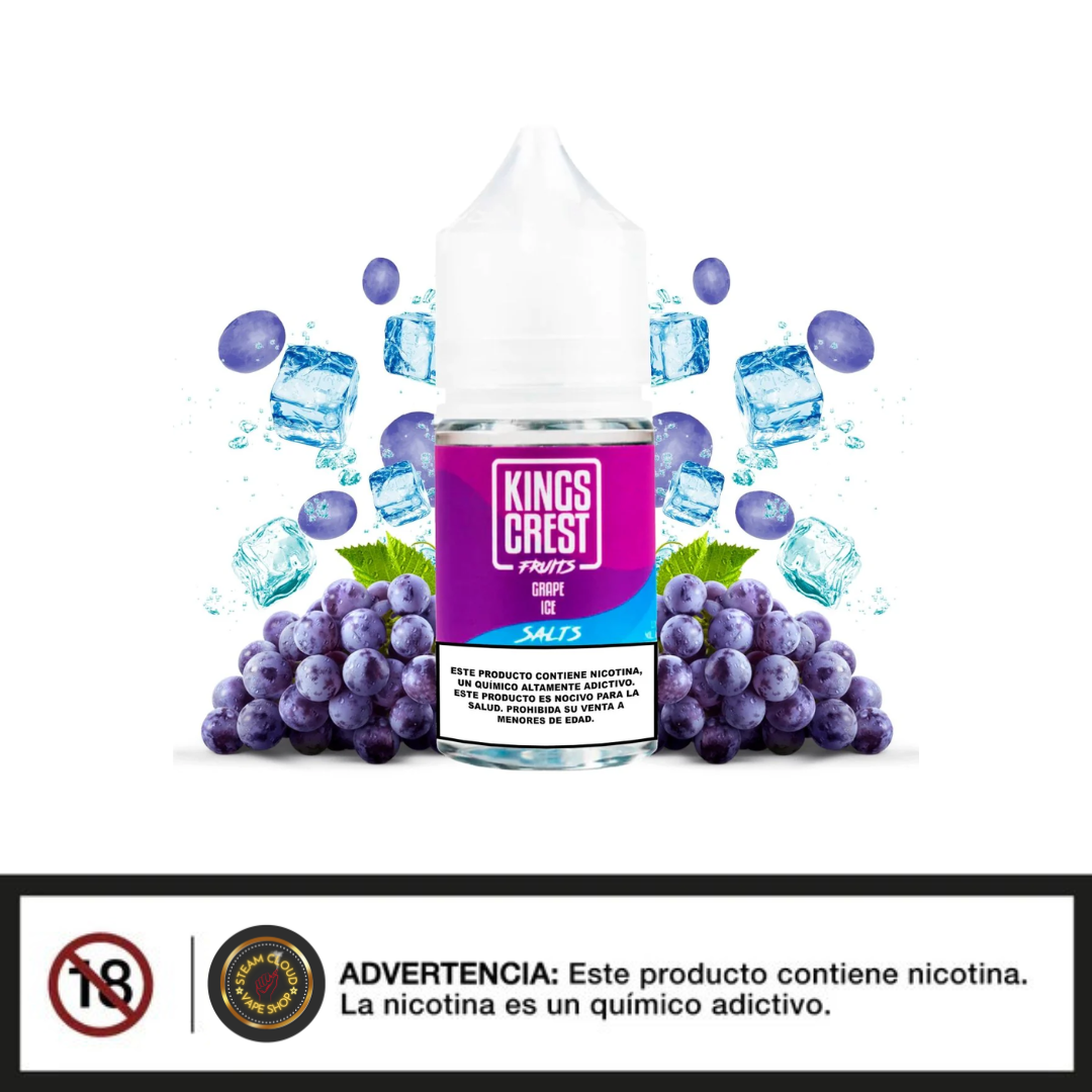 King's Crest Fruits Grape Ice - Sal de Nicotina 30ml