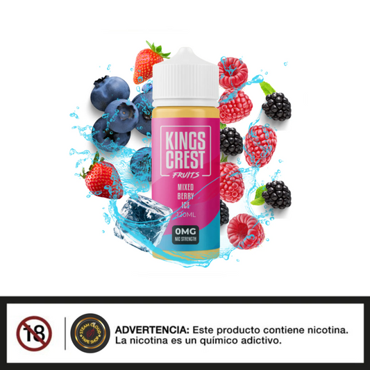 King's Crest Fruits Mixed Berry Iced - Base Libre120ml