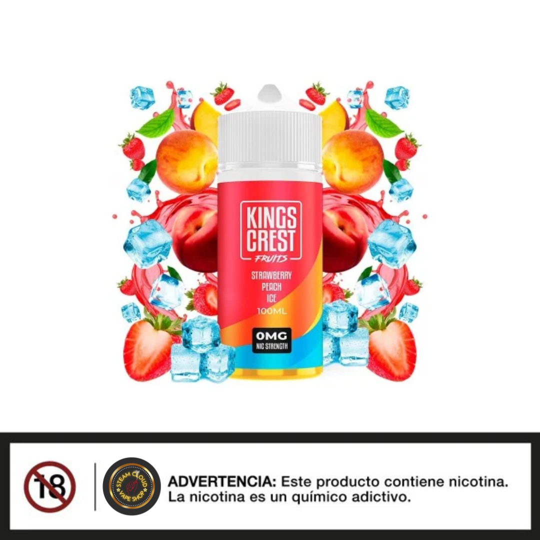 King's Crest Fruits Strawberry Peach Ice - Base Libre 120ml