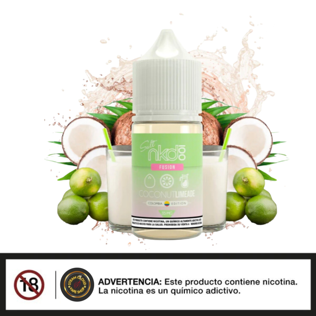 Naked 100 Colombia Edition Coconut Limeade - Sal de Nicotina 30ml