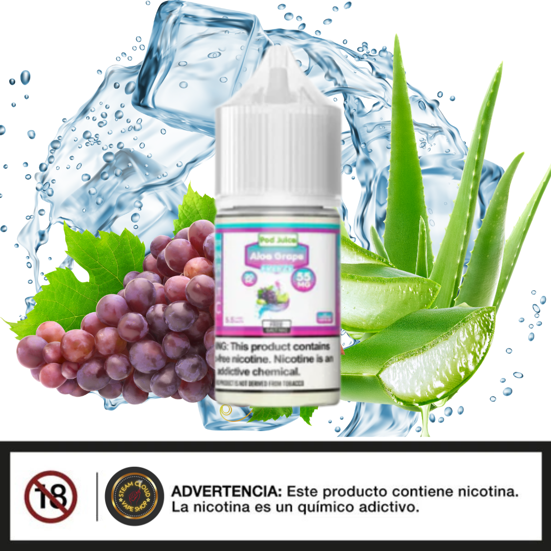 Pod Juice Aloe Grape - Sal de Nicotina 30ml