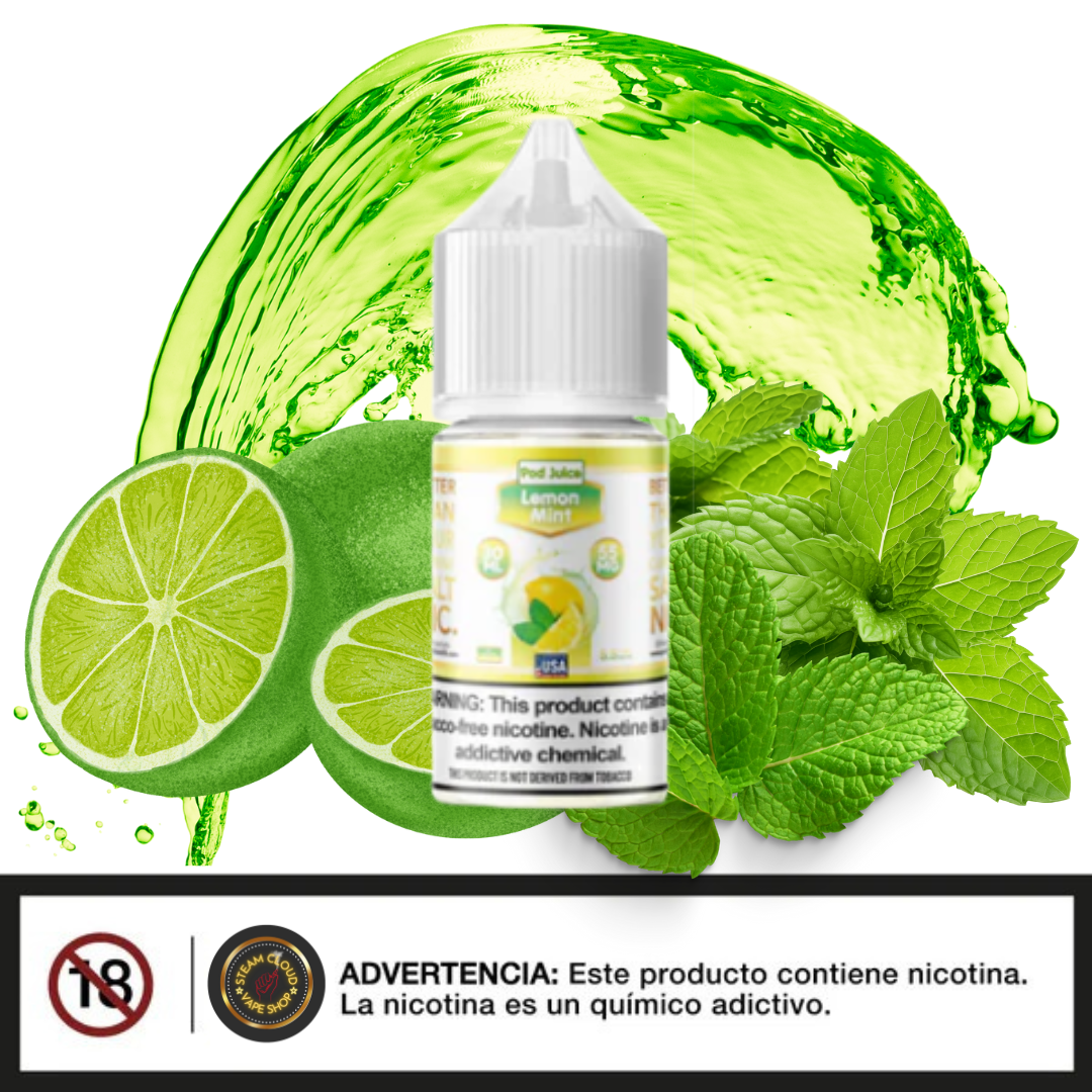 Pod Juice Lemon Mint - Sal de Nicotina 30ml