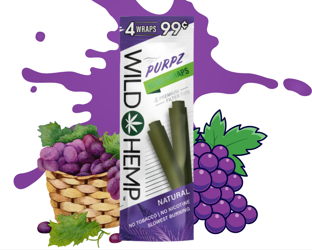 Wild Hemp Wrap - Paquete por 4 Unidades